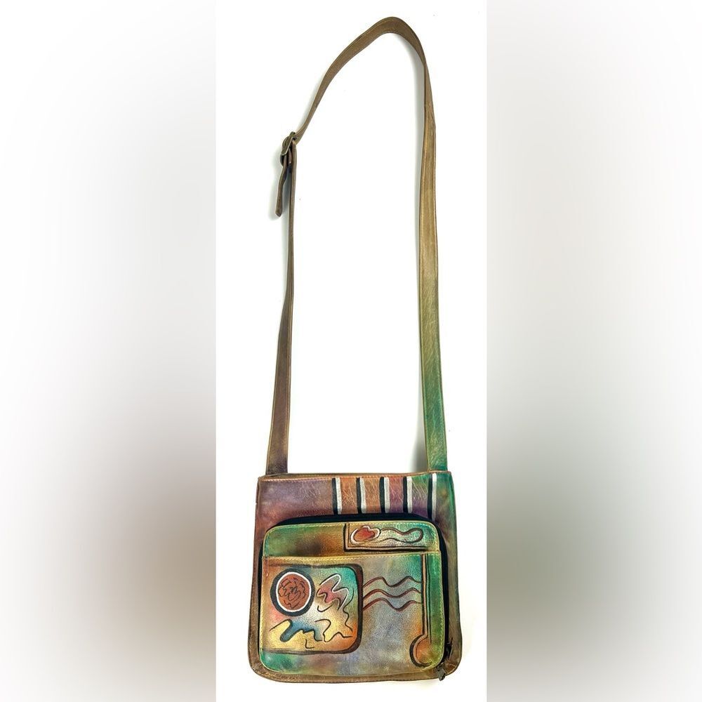 Anuschka Extendable Leather Crossbody Bag